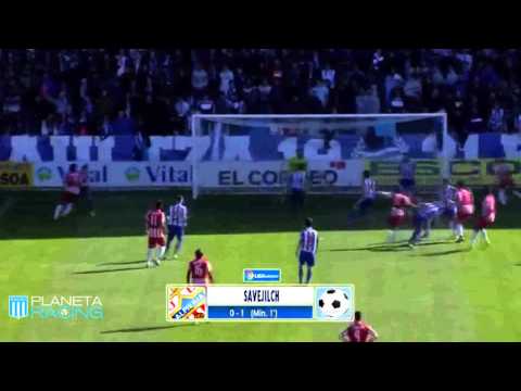 Gol de Esteban Saveljich en Almería.