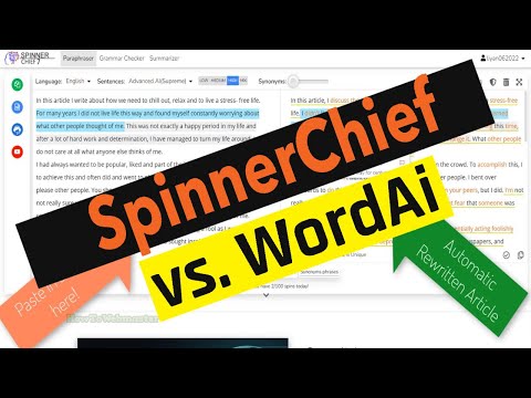 WordAi vs SpinnerChief Review Comparison - Which is...