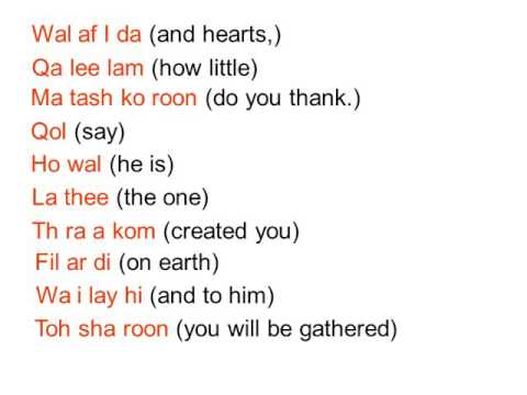 Sura Al-Mulk  (2) verses 16 to 30