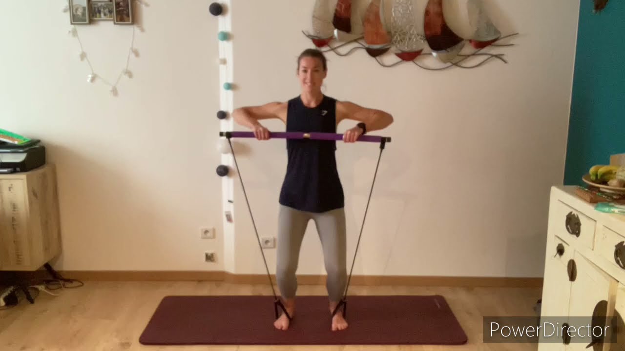 Pilates with Alice - gym stick/ Pilates bar workout - YouTube