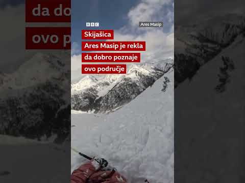 Skijašica i pas zahvaćeni lavinom | BBC News na srpskom #andora #skijanje #zivotinje #shorts