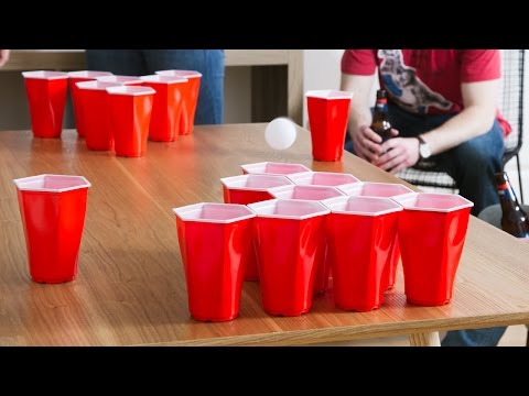 500 Solo Cups & This Dude Still Missed His Beer Pong Trick Shot