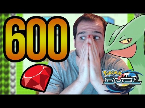 SCEPTILE IS TAUNTING ME! 600 Gem Booster Box Openings | POKEMON DUEL Video