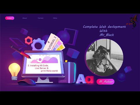 02 Html Tutorial Installing Vs Code Live Server Print Hello World Web Development Tutorials 2