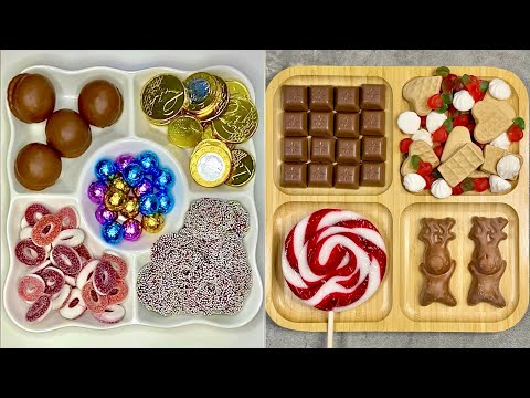 🤩‼️🍭Top Compilation ASMR • Filling platter with delicious candies & chocolates • Relaxing Video