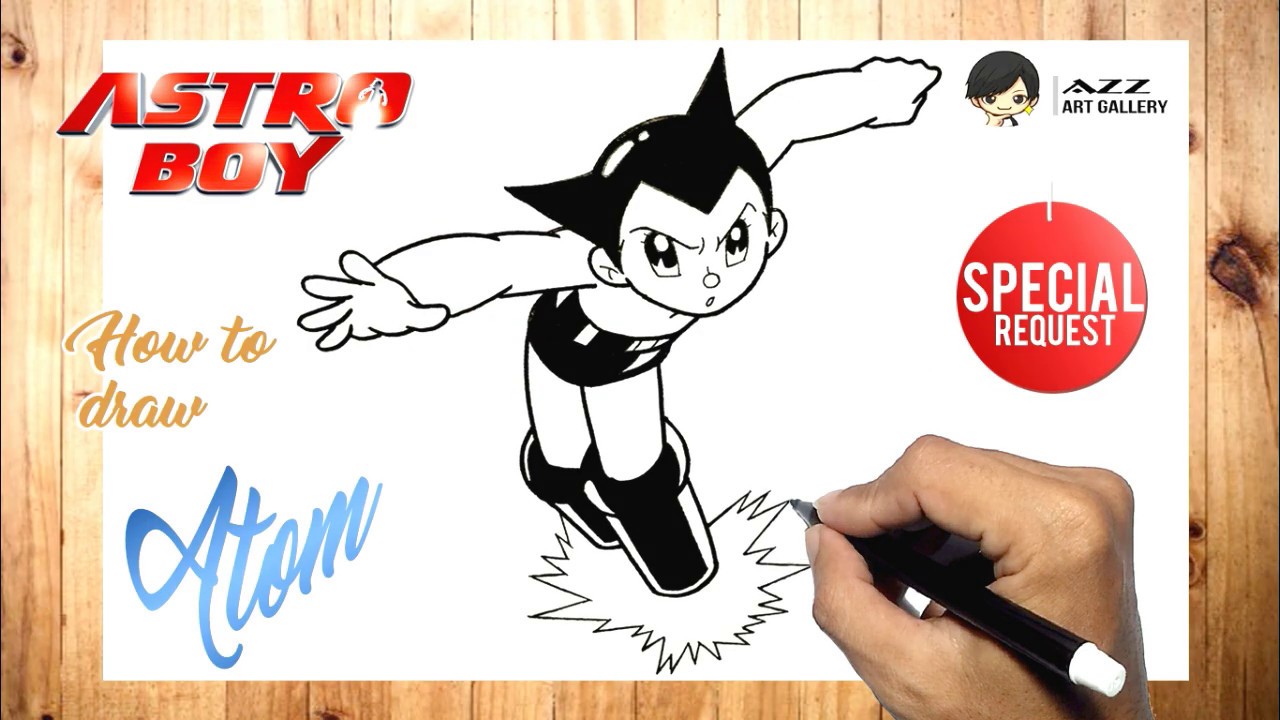 How to draw Astro Boy step by step