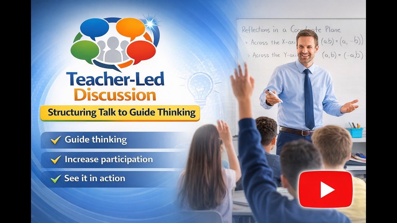Teacher-Led Discussion | Structuring Talk to Guide Thinking