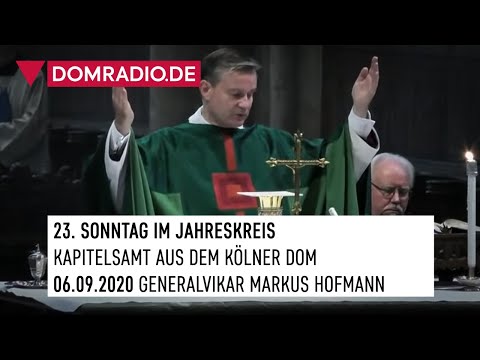 Katholischer Gottesdienst live aus dem Kölner Dom am 06.09.2020 mit Generalvikar Markus Hofmann