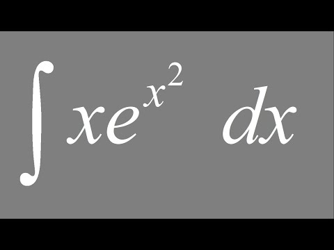 Integral of xe^(x^2) dx