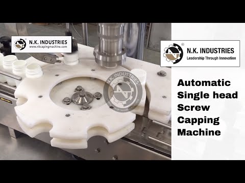 Automatic Single Head Screw Capping Machine