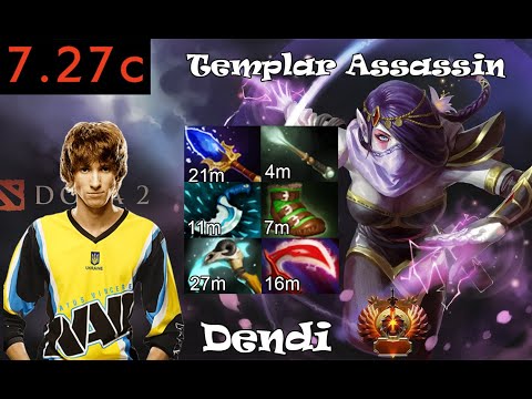 Dendi Templar Assassin mid | Full Gameplay 7.27c | Dota 2 Pro Replays