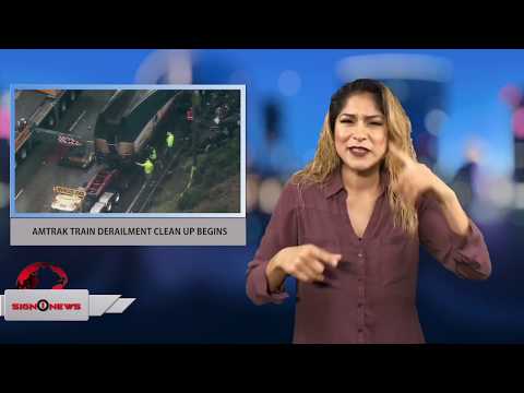 AMTRAK TRAIN DERAILMENT CLEAN UP BEGINS (Sign1News 12.19.17)