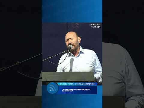Dr. Gildo Insfrán, Gobernador de Formosa - 30/12/2025
