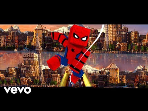 "Minecrafter" Minecraft Parody Music Video - Post Malone, Swae Lee Spider-Man Into the Spider-Verse