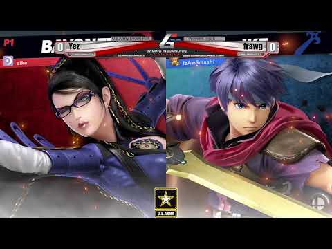 US Army $5000 Pot Winners Semis - frawg (Bayonetta) Vs. Yez (Ike) Smash Ultimate - SSBU