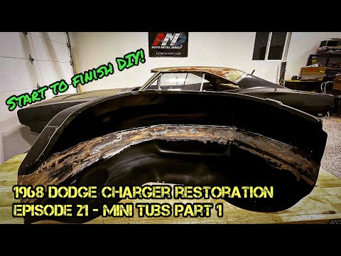 1968 Dodge Charger Restoration - Episode 21 - DIY Mini Tubs