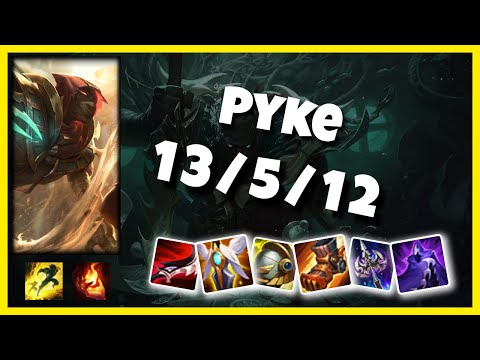 Pyke vs Maokai NA Challenger SUPPORT (13/5/12) Gameplay Replay - Patch 10.23