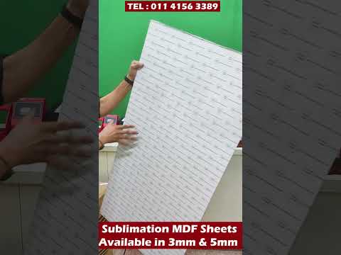 Sublimation MDF Sheet 4 By 4 Foot Single Side
