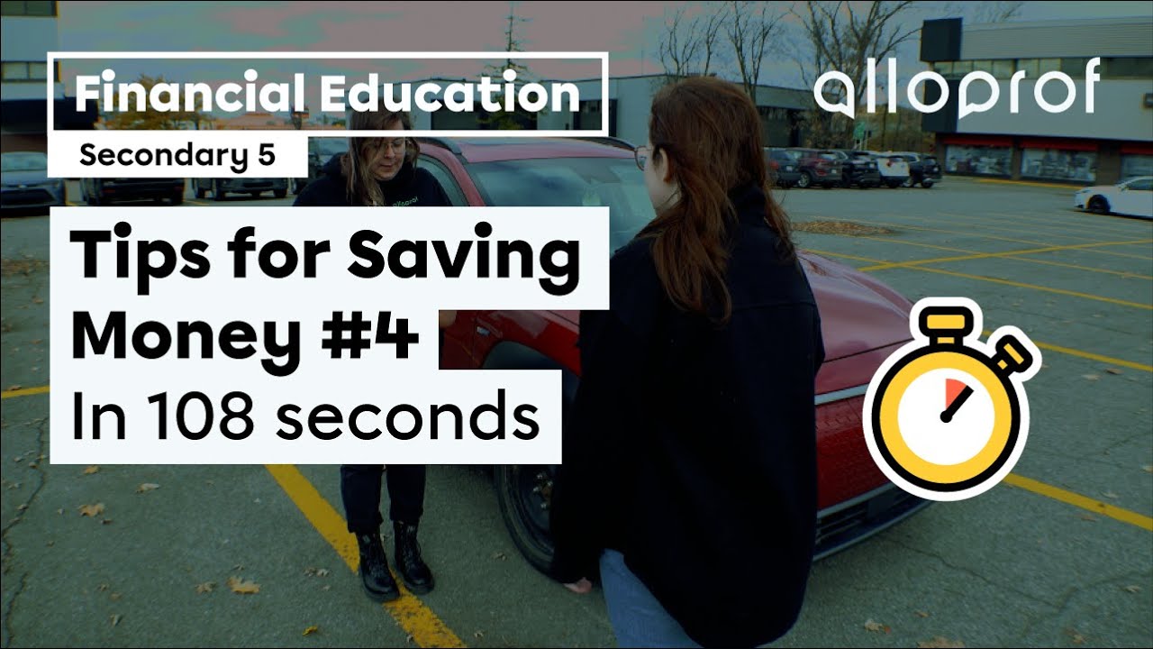 Tips for Saving Money #4, in 108 Seconds