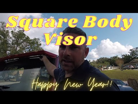 The BEST way to attach your Lund Visor to your Square Body or Bullnose Ford!! Also..... I'm back!!!