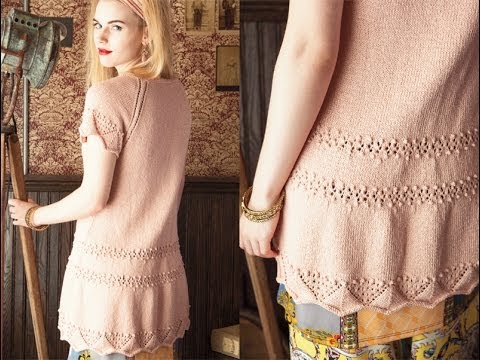 #20 Lacy Reglan Tunic, Vogue Knitting Spring/Summer 2013