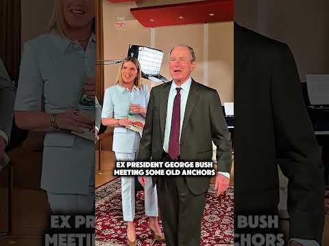 Former president George W Bush meeting old friends. #president #shorts