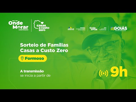 Sorteio de Famílias em Formoso de Goiás