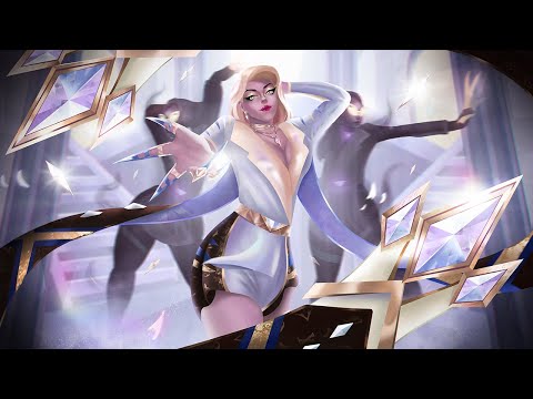 K/DA ALL OUT Evelynn LV Prestige Edition / Splash Art Timelapse Process GIF