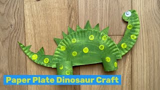 Paper Plate Dinosaur Craft | Easy Crafts for Kids