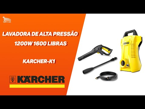 Lavadora de Alta Pressão 1600PSI 1200W 110V KARCHER-K1 - Video