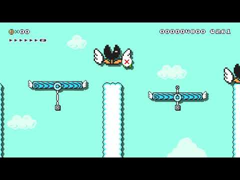 Blue Platform Parkour by Cianan - Super Mario Maker 2 - No Commentary 1bz