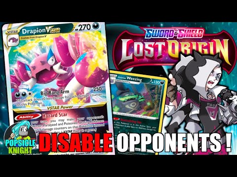 DRAPION VSTAR : Disable Opponents ! w/ Weezing & Crobat VMAX ! PTCGO Gameplay (Pokemon LOST ORIGIN)