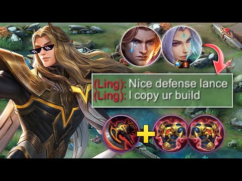 LANCELOT SWORDMASTER SKIN DEFENSIVE BUILD - TOP GLOBAL LANCELOT GAMEPLAY - MLBB