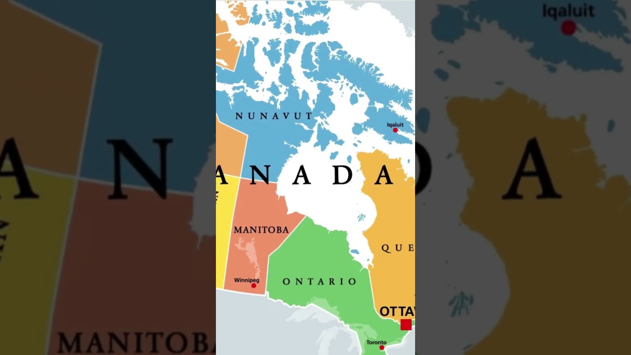 Map of Canada Provinces States, #canada #map #ottawa #vancouver #quebec #canadaimmigration #upsc