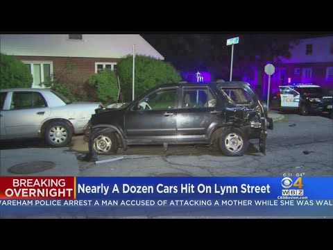 Several Vehicles Smashed, Damaged On Ocean Street In Lynn