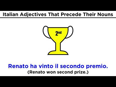 Italian Adjective Position and Special Adjectives
