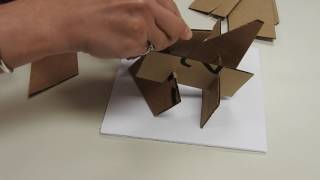 Cardboard sculpture without glue
