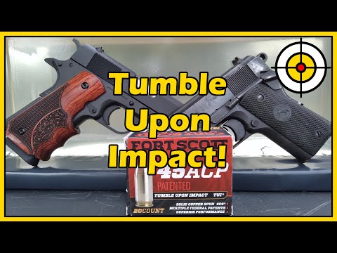 Fort Scott Munitions .45acp Tumble Upon Impact Ballistic Gel Test! Rock Island 1911 & Colt 1911!