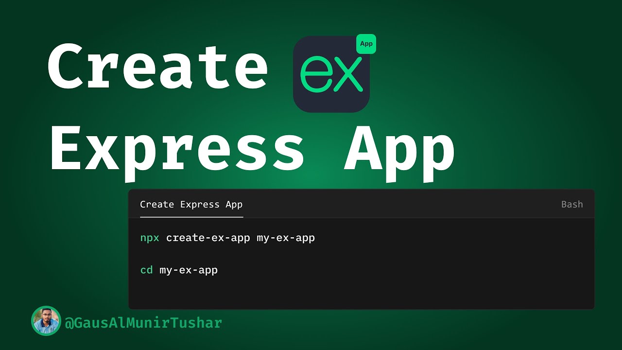 Create Express App Your Express.js Boilerplate in Seconds!