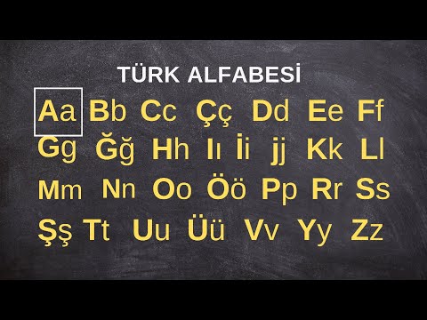 TÜRK ALFABESİ - SESLİ ALFABE - TÜRKÇE ÖĞREN -  Turkish alphabet
