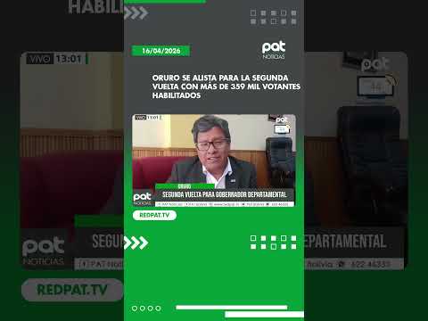 Oruro se alista para la segunda vuelta con más de 359 mil votantes habilitados