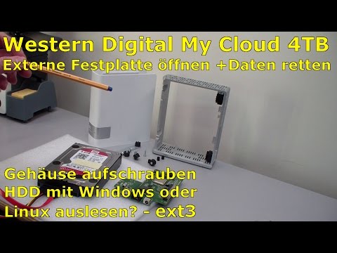 Western Digital My Cloud NAS - WD 4TB öffnen und Daten retten sichern