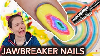 Jawbreaker Nails (I drilled my nail)