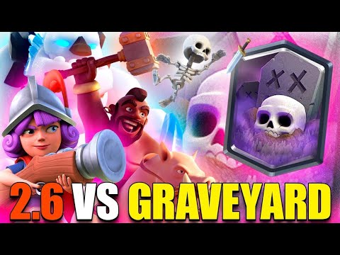 HOG 2.6 VS GRAVEYARD TOP LADDER - CLASH ROYALE