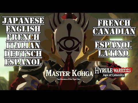 Master Kohga All 8 Voices Comparison - Hyrule Warriors: Age of Calamity
