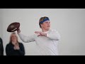 Boise State quarterback Maddux Madsen throws at Pro Day