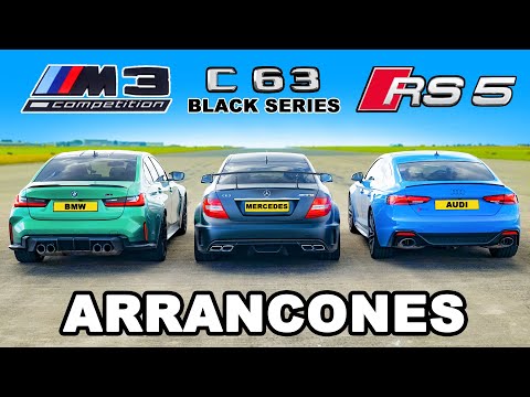 BMW M3 vs AMG C63 Black vs Audi RS5: ARRANCONES