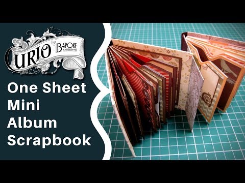 One Sheet Mini Album Scrapbook