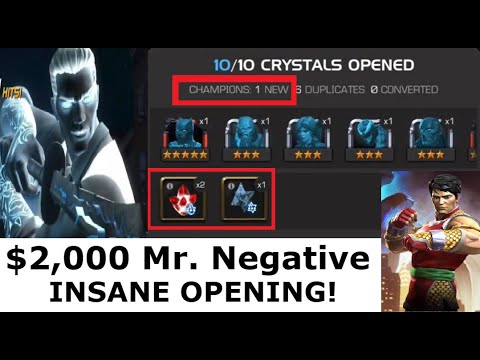 $2,000 6 STAR Mister Negative and Shang Chi CEO Opening !!  Marvel Contest of Champions