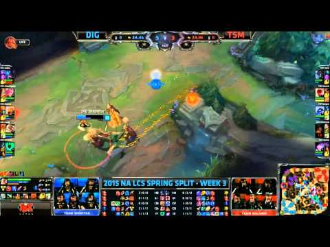TSM Bjergsen Xerath outplaying Shiptur Azir - DIG vs TSM Game 1 (NA LCS Spring 2015)
